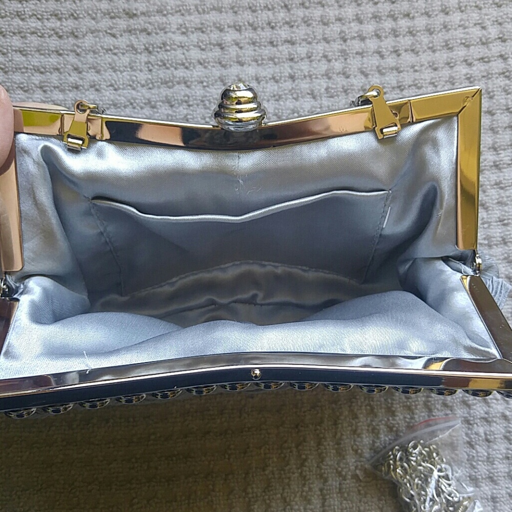 Silver Clutch Purse - Picture 5 of 12
